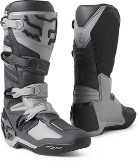 Fox Comp Motocross Stiefel Dunkelgrau/Grau