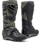 Fox Comp X Motocross Stiefel Dunkelgrün