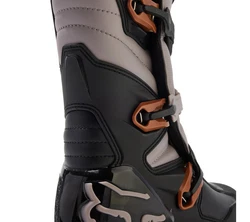 Fox Comp X Motocross Stiefel Grau/Dunkelgrau/Beige/Schwarz/Braun