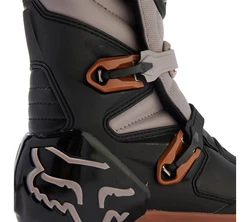 Fox Comp X Motocross Stiefel Grau/Dunkelgrau/Beige/Schwarz/Braun