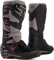 Fox Comp X Motocross Stiefel Grau/Dunkelgrau/Beige/Schwarz/Braun