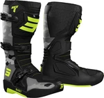 Shot Race 4 Motocross Stiefel Grün/Dunkelgrün/Gelb/Dunkelgrau