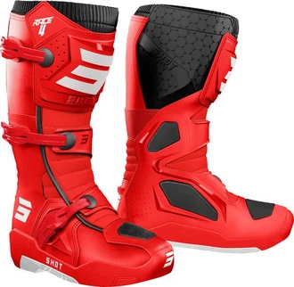 Shot Race 4 Motocross Stiefel Rot