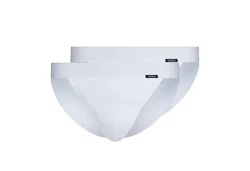 Skiny Slip Herren Tanga-Slip Cotton Retro Weiß/Grau