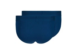 Skiny Slip Herren Tanga Cotton Retro Dunkelblau/Blau/Hellblau