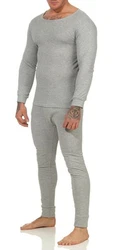 OriginalYou Thermounterhose Thermounterwäsche für Herren (2er-Pack) Hellgrau/Grau/Khaki