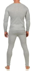 OriginalYou Thermounterhose Thermounterwäsche für Herren (2er-Pack) Hellgrau/Grau/Khaki