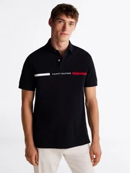 Tommy Hilfiger Poloshirt HILFIGER CHEST INSERT REG POLO Dunkelblau