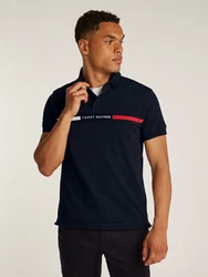 Tommy Hilfiger Poloshirt HILFIGER CHEST INSERT REG POLO Dunkelblau