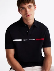 Tommy Hilfiger Poloshirt HILFIGER CHEST INSERT REG POLO Dunkelblau