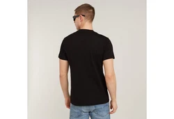 G-STAR T-Shirt Originals Underground Rundhals Schwarz/Dunkelrot/Blau/Grau