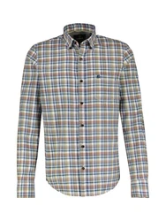 LERROS Karohemd Mischfarben/Gelb/Rot/Grau/Beige/Hellblau