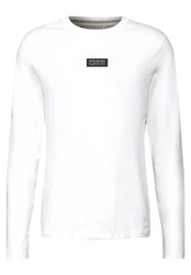 STREET ONE MEN Langarmshirt Weiß/Creme