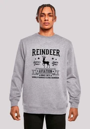 Sweatshirt Reindeer Aviation Retro Weihnachten Sign Premium Qualitt, Christmas Collection