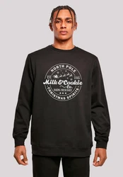 F4NT4STIC Sweatshirt Milk and Cookie Bakery Weihnachten Collection Schwarz/Dunkelgrün/Khaki/Braun