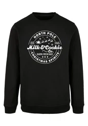 F4NT4STIC Sweatshirt Milk and Cookie Bakery Weihnachten Collection Schwarz/Dunkelgrün/Khaki/Braun
