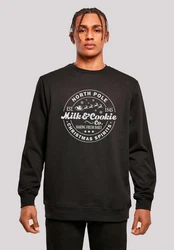 F4NT4STIC Sweatshirt Milk and Cookie Bakery Weihnachten Collection Schwarz/Dunkelgrün/Khaki/Braun
