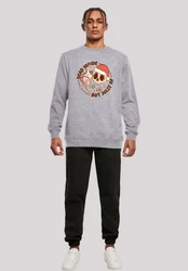 F4NT4STIC Sweatshirt Dead inside but jolly AF Weihnachten Grau/Beige/Hellgrau