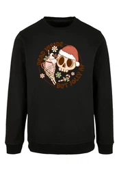 F4NT4STIC Sweatshirt Dead inside but jolly AF Weihnachten Braun/Schwarz/Beige/Grün