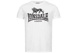 Lonsdale T-Shirt Silverhill Braun/Creme/Rot/Weiß/Grau