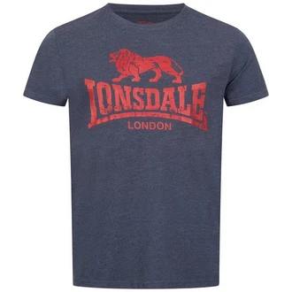 Lonsdale T-Shirt Silverhill Rot/Blau/Braun/Dunkelblau