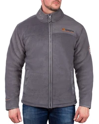 Geographical Norway Fleecejacke Herren Outdoor Jacke bausine mit Stehkragen Dunkelgrau