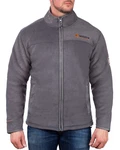 Geographical Norway Fleecejacke Herren Outdoor Jacke bausine mit Stehkragen Dunkelgrau