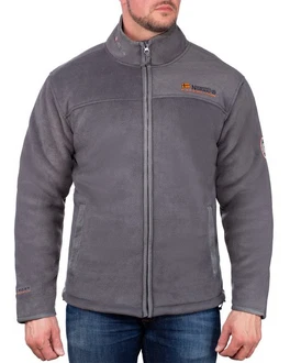 Geographical Norway Fleecejacke Herren Outdoor Jacke bausine mit Stehkragen Dunkelgrau