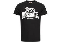 Lonsdale T-Shirt Sheviock Braun/Rot/Schwarz/Dunkelgrau