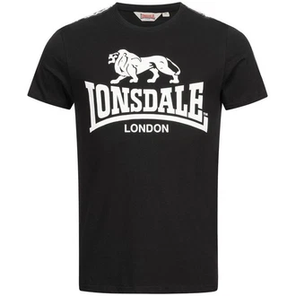 Lonsdale T-Shirt Sheviock Braun/Rot/Schwarz/Dunkelgrau