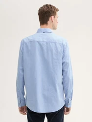 TOM TAILOR Langarmhemd Hellblau/Blau/Grau