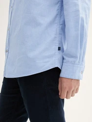TOM TAILOR Langarmhemd Hellblau/Blau/Grau