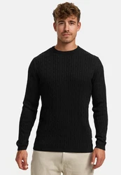 Kronstadt Strickpullover KSCable Schwarz