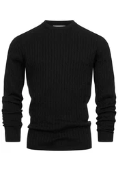 Kronstadt Strickpullover KSCable Schwarz