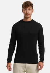 Kronstadt Strickpullover KSCable Schwarz