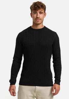 Kronstadt Strickpullover KSCable Schwarz Kronstadt Strickpullover KSCable Schwarz