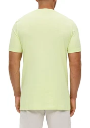 s.Oliver Kurzarmshirt T-Shirt mit Logo-Print Artwork Hellgrün/Grün/Neonfarben/Gelb/Dunkelrot