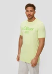 s.Oliver Kurzarmshirt T-Shirt mit Logo-Print Artwork Hellgrün/Grün/Neonfarben/Gelb/Dunkelrot