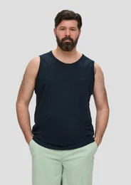 Shirttop rmelloses Shirt mit Flammgarnstruktur Logo