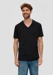 s.Oliver Kurzarmshirt Basic-T-Shirt im 2er-Pack Schwarz