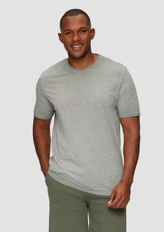 QS Kurzarmshirt T-Shirt Cold Pigment Dye Grau/Dunkelgrün/Khaki/Hellgrau/Grün QS Kurzarmshirt T-Shirt Cold Pigment Dye Grau/Dunkelgrün/Khaki/Hellgrau/Grün