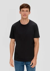 s.Oliver T-Shirt Regular Fit (2-tlg) Rundhals Kurzarm Schwarz