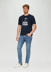s.Oliver T-Shirt Dunkelblau/Blau/Rosa