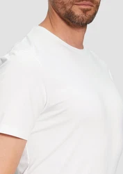 s.Oliver BLACK LABEL Kurzarmshirt T-Shirt Weiß/Creme