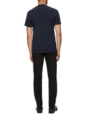 s.Oliver BLACK LABEL Kurzarmshirt T-Shirt Dunkelblau