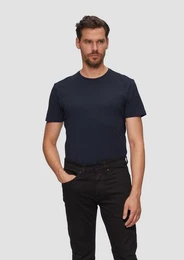 Kurzarmshirt T-Shirt aus Baumwollstretch