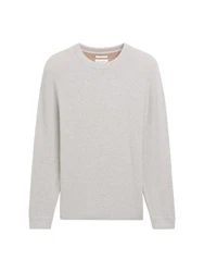 TOM TAILOR Rundhalspullover (1-tlg) Grau/Hellgrau