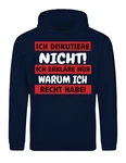 Youth Designz Kapuzenpullover Herren Hoodie Statement Dunkelblau/Schwarz