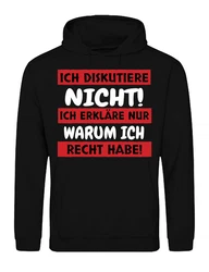 Youth Designz Kapuzenpullover Herren Hoodie Statement Schwarz