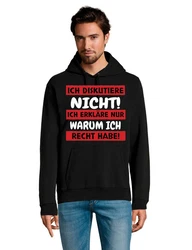 Youth Designz Kapuzenpullover Herren Hoodie Statement Schwarz